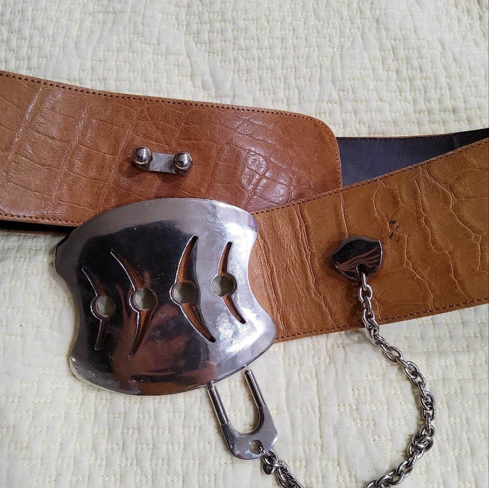 Cuir Veritable Made in France Equestrian Belt Size M - Picture 6 of 11